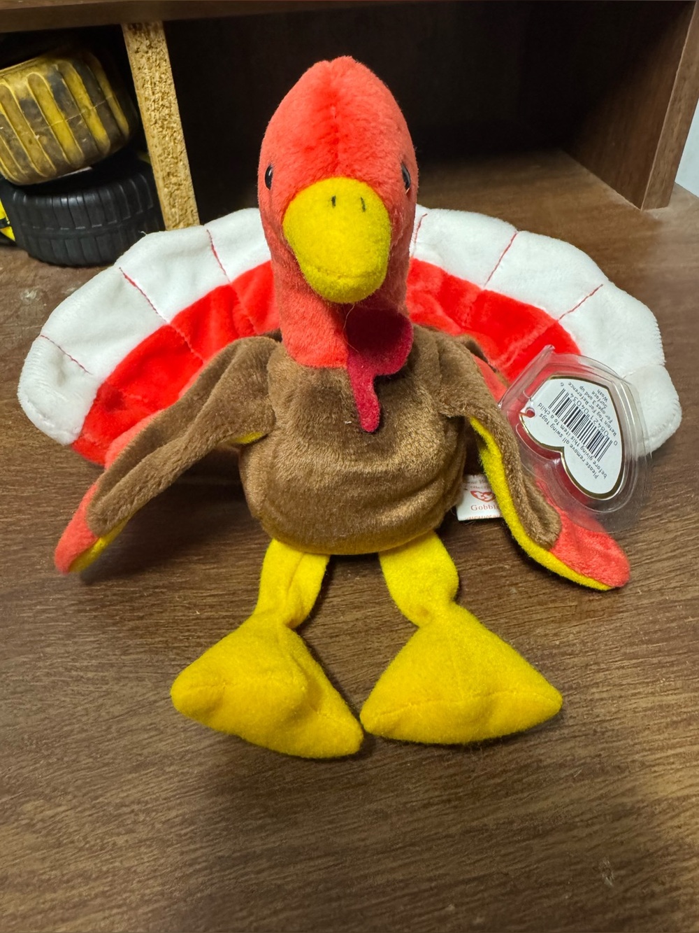 Vintage Ty Beanie Baby Gobbles Turkey 1996 Retired